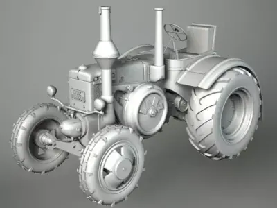 TRACTOR vintage 3D model