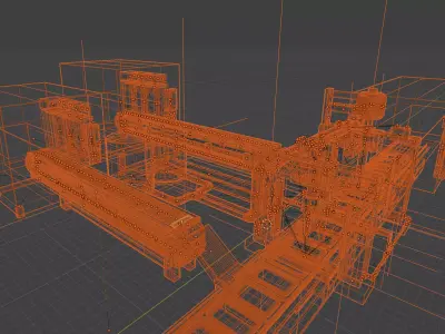 Factory for Beauty Product 3D model