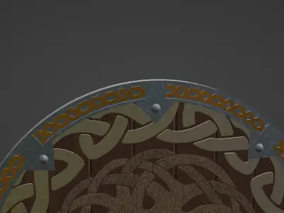 Viking Shield 3D model get