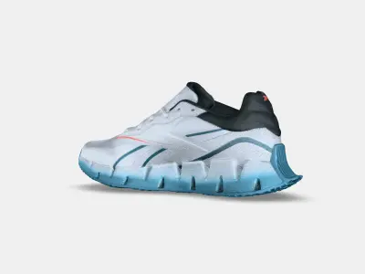 REEBOK ZIG DYNAMICS 4 GREY 3D model