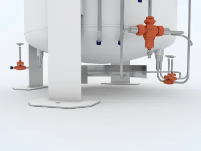 Hydrogen Storage Tank 3D model