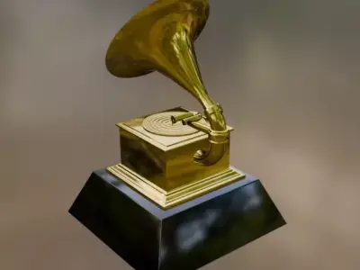 Grammy Award Trophy Low-poly 3D model
