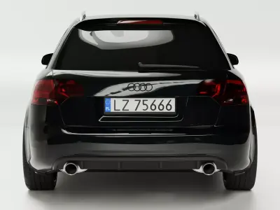 Audi A4 B7 Avant 2005 Car model 3D model