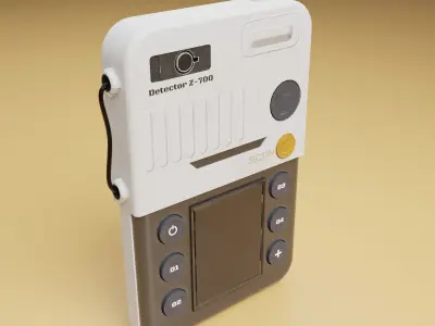 Sci Fi Detector 3D Gameasset  Low-poly 3D model