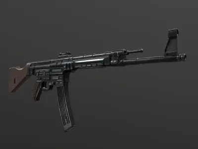 STG44 WW2 German machine gun Low-poly 3D model