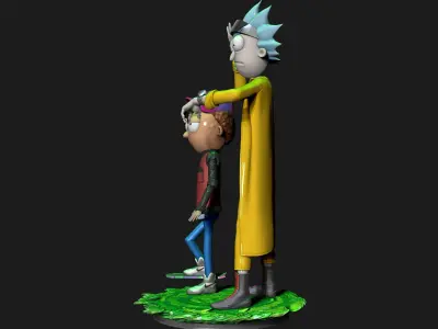 Rick and Morty stl 3D print model