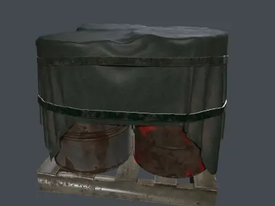 Military Material Low-poly 3D model get