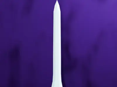 Fantasy Sword Duo - Corrupted Gold and Celestial Moon Blades 3D model