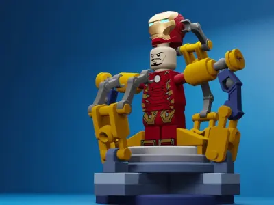 Lego Iron Man 3D model