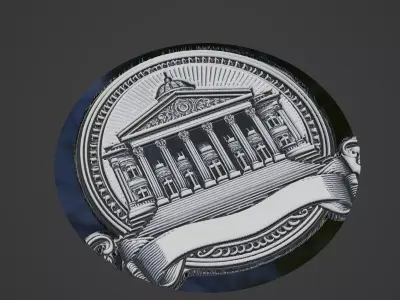 Building House Pendant Medallion 3D print model 21