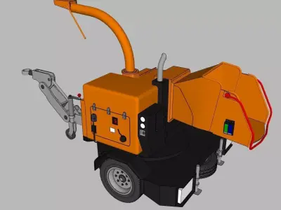 Broyeur TimberWolf TW350 - TimberWolf TW350 crusher 3D model