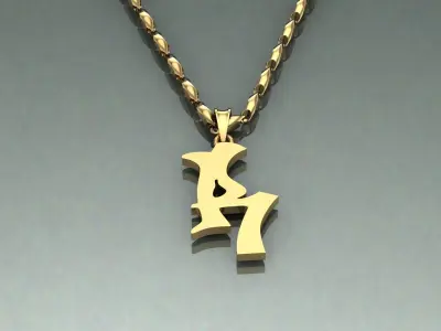 Pendant R-r1 3D print model