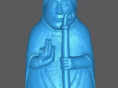 Lewis Chess Piece - Bishop 3D print model