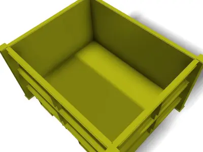 Steel transport case 3D model