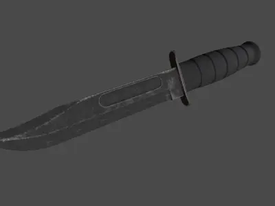 knife 6 Low-poly 3D model