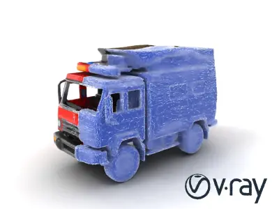 Tactical Emergency Response Truck Model Pack Low-poly 3D model