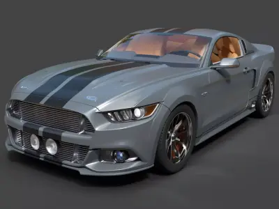 Mustang  Eleanor Edition - Hyper-Detailed Supercar 3D model