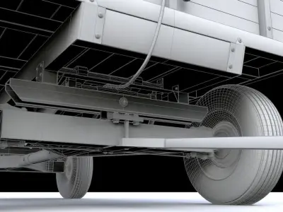 John Deere 953 Wagon 1944 3D model