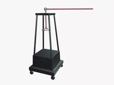 Tools Trolley Low-poly 3D model 4