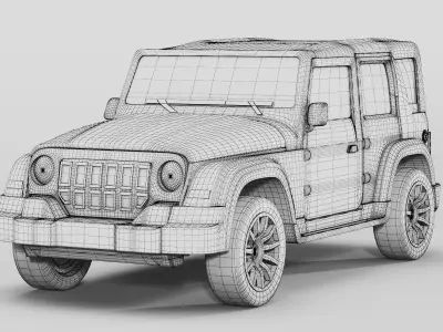 Offroad SUV Toy Vehicle 3D Model 3D model