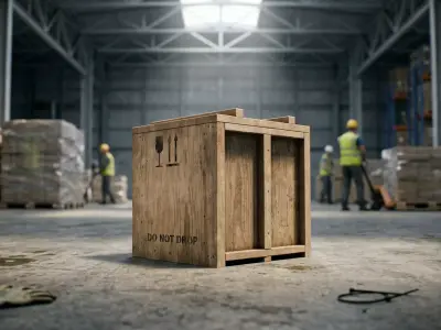 Small wooden box Low-poly 3D model