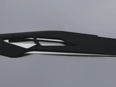 Sci fi knife concept Low-poly 3D model