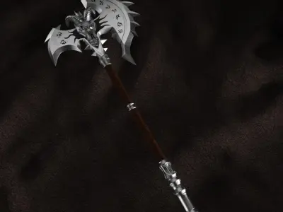 WOW Shadowmourne The legendary two-handed axe  3D model