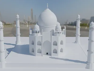 3d Taj Mahal  3D model