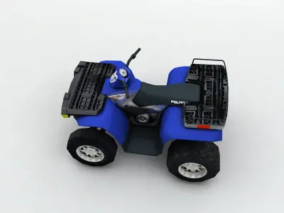  2007 Polaris Sportsman 800 ATV Low-poly 3D model