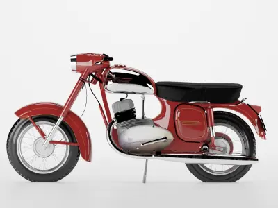 Motorcycle Jawa 360 3D model