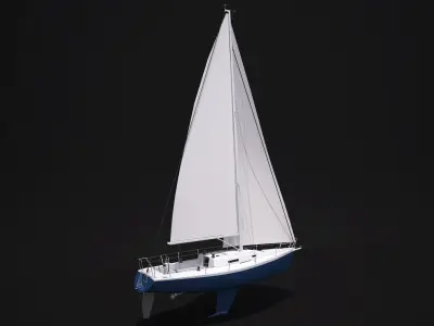 Sailboat 3D model get