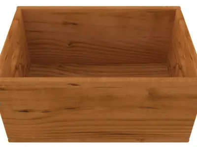 Wooden Box Collection 3D model