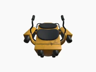 Jetpack G03 Yellow Black - SciFi Character Design Low-poly 3D model