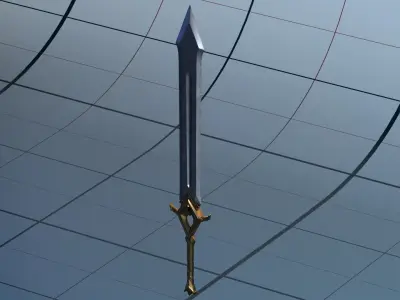 Sword 2 PBR 3D model