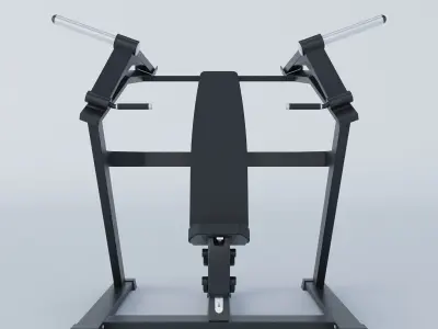 GYM EQUIPMENT SHOULDER - EQUIPAMIENTO GIMNASIO HOMBROS 3D model