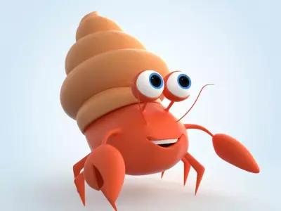 Cancer Hermit 3D model