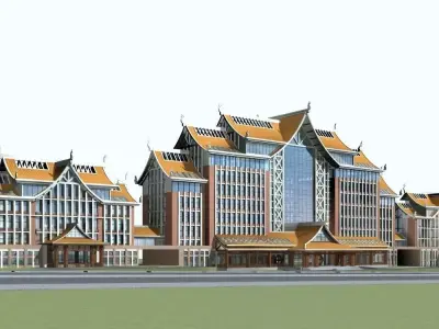 School Building 3D model 63