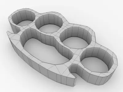 Brass Knuckles 3D model get