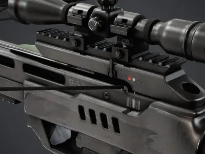 Crossbow - PBR Texture Low-poly 3D model