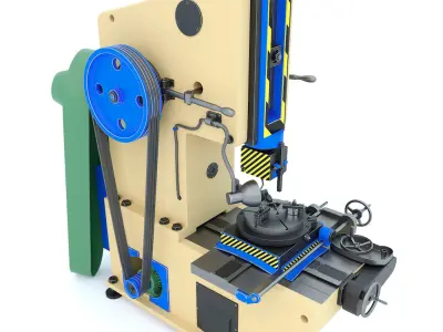 Industrial milling machine tool 7A420 3D model