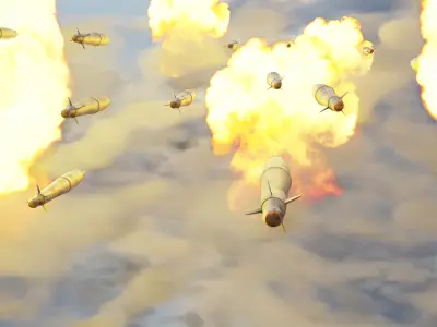 3D missile free model Free low-poly 3D model