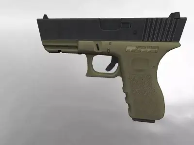 Glock 17 Low Poly Free low-poly 3D model purchase