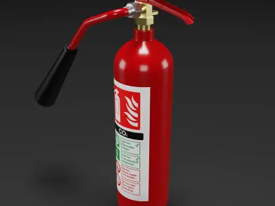 Fire Extinguisher 3D model 16