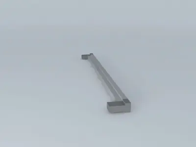 handle stainless steel towel bar Free 3D model