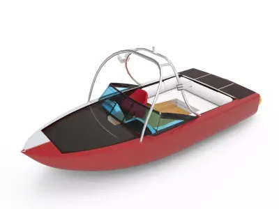recreational boat 3D model buy
