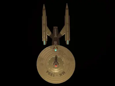 Star Ship Free low-poly 3D model