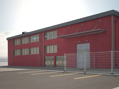 Cargo Building 4 3D model