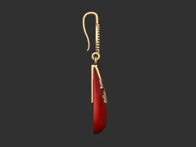 spinel earrings Free 3D model