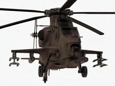 Realistic Helicopter a1 3D model
