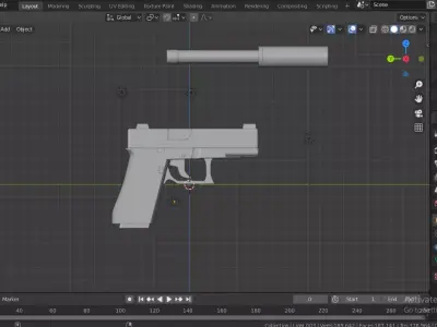 Glock 19 3D model order